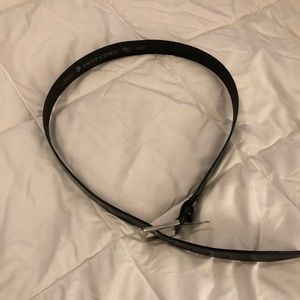 Profumo Black Leather Belt 105cm